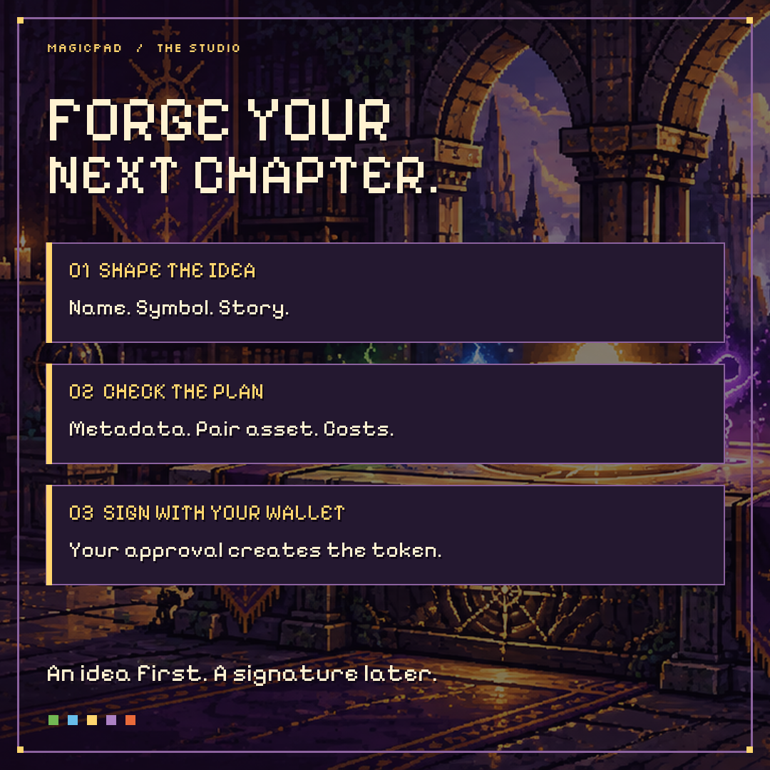 MagicPad launch studio post